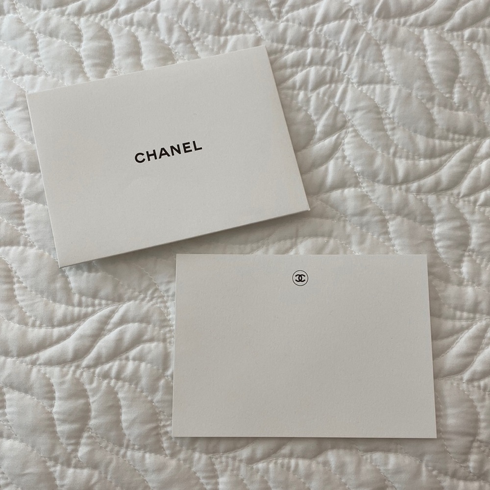 Chanel gift card & envelope (blank)